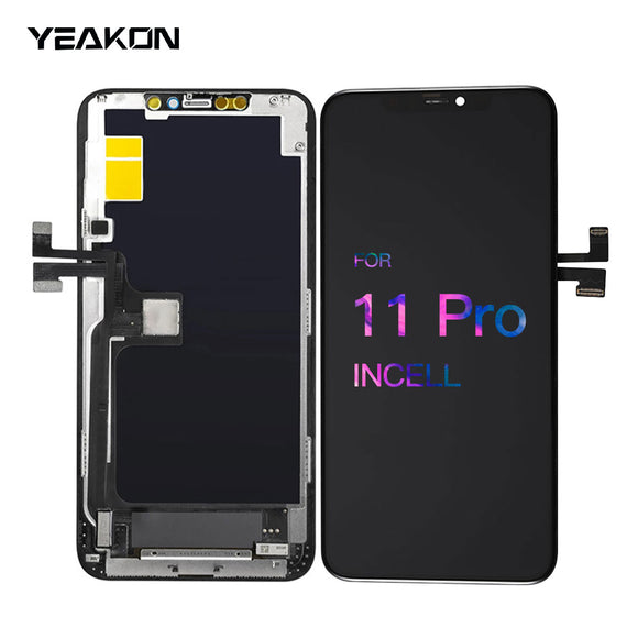 LCD Screen Replacement Compatible with iPhone 11 Pro 5.8 inch (Model A2160, A2217, A2215) 3D Touch Screen Display Digitizer Frame Assembly Repair Kit with Repair Tools
