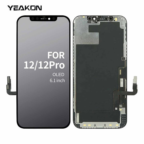 for iPhone 12/12 Pro Screen Replacement Kit 6.1 inch 3D Touch LCD Screen Display Digitizer Frame Assembly