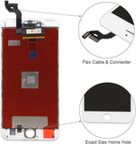 iPhone 6s Plus 5.5 Inch Full Assembly Digitizer Display LCD Touch Screen Replacement with Home Button Front Camera Facing Proximity Sensor Earpiece Speaker