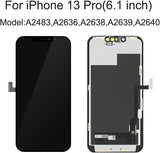 for iPhone 13 Pro Screen Replacement 6.1 inch, 3D Touch LCD Display Digitizer Assembly with Repair Tools (Model A2483, A2636, A2638, A2639, A2640)