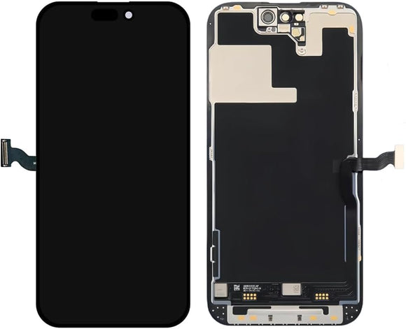 for iPhone 14 Pro Screen Replacement, 6.1-inch LCD COF Display and Touch Digitizer Full Assembly with Repair Tool Kits Waterproof Tape, Screen Protector (for Model A2890/A2650/A2889/A2892)