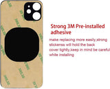 OEM Rear Back Glass Replacement for iPhone 12 6.1 inches with Reparing Toolkit and Pre-Installed Adhesive  (Black)