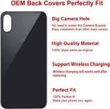 OEM Rear Back Glass Replacement for iPhone Xs Max 6.5 inches with Reparing Toolkit and Pre-Installed Adhesive (Space Gray/Black)