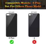 Rear Back Cover Replacement Compatible with iPhone 8 Plus 5.5" + Professional Tools