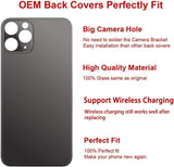 OEM Rear Back Glass Replacement for iPhone 11 Pro Max 6.5 inches with Reparing Toolkit and Pre-Installed Adhesive (Space Gray/Black)