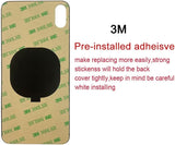 OEM Rear Back Glass Replacement for iPhone X 5.8 inches with Reparing Toolkit and Pre-Installed Adhesive (Space Gray/Black)
