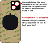 OEM Rear Back Glass Replacement for iPhone 15 Plus 6.7-inches with Reparing Tool Kit and Pre-Installed Adhesive (Green)