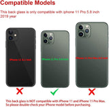 OEM Rear Back Glass Replacement for iPhone 11 Pro 5.8 inches with Reparing Toolkit and Pre-Installed Adhesive (Midnight Green)