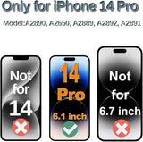 for iPhone 14 Pro Screen Replacement, 6.1-inch LCD COF Display and Touch Digitizer Full Assembly with Repair Tool Kits Waterproof Tape, Screen Protector (for Model A2890/A2650/A2889/A2892)