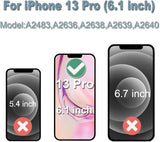 for iPhone 13 Pro Screen Replacement 6.1 inch, 3D Touch LCD Display Digitizer Assembly with Repair Tools (Model A2483, A2636, A2638, A2639, A2640)