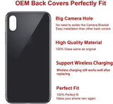 OEM Rear Back Glass Replacement for iPhone X 5.8 inches with Reparing Toolkit and Pre-Installed Adhesive (Space Gray/Black)