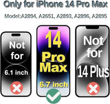for iPhone 14 Pro Max Screen Replacement, 6.7'' COF LCD Display and Touch Digitizer Full Assembly with Repair Tool Kits, 120Hz Promotion, Screen Protector (for A2651, A2893, A2896, A2895, A2894)