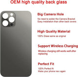 OEM Rear Back Glass Replacement for iPhone 12 Pro 6.1 inches with Reparing Toolkit (Graphite)