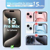 for iPhone 15 Pro Max Screen Replacement 6.7" COF LCD Sceen & 3D Touch IPS FHD Digitizer Full Assembly with Repair Tools Screen Protector Waterproof Frame Sticker for A2849, A3105, A3106, A3108