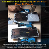 Back Glass Screen Cover Replacement Compatible with iPhone 8 4.7" + Professional Tools