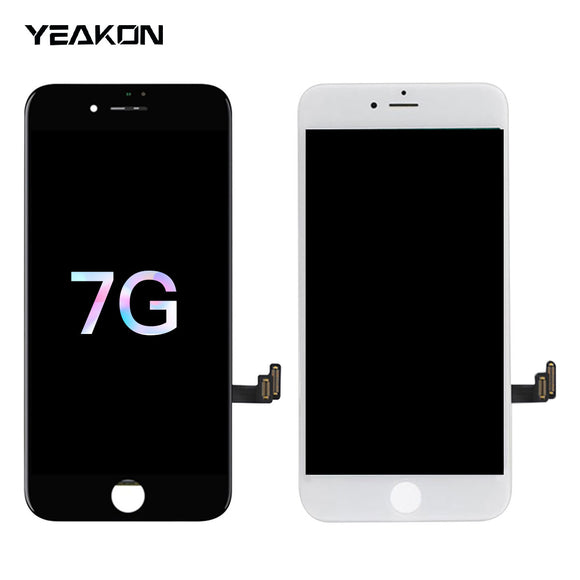 for iPhone 7 Screen Replacement ，4.7 inch Frame Assembly Display 3D Touch Screen LCD Digitizer with Repair Tools Kit Tempered Glass Screen Protector for A1660, A1778, A1779 (Black)