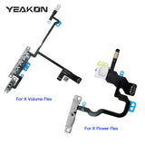 For iPhone X XR XS Xs Max Power Volume Buttons Mute Flash Light Power Flex Cable Repair Parts For iPhone 11 11 Pro 11 Pro Max