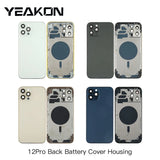 Back Full Housing Battery Cover for iPhone 12pro Phone Repair Parts Battery Cover Replacement