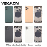 Back glass Housing Battery Cover for iPhone11 Rear Battery Cover Housing for iPhone 11pro max Full Housing With Flex Replacement
