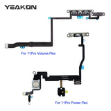 For iPhone X XR XS Xs Max Power Volume Buttons Mute Flash Light Power Flex Cable Repair Parts For iPhone 11 11 Pro 11 Pro Max