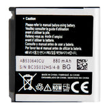 For Samsung S3600_S3600 Metro_G3110_G400 phone battery AB533640CU wholesale