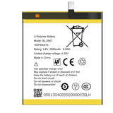 Compatible for Tecno R8S/R8 mobile cell phone battery BL-25KT brand new 2500mAh battery, factory wholesale.