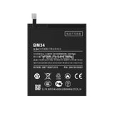 Compatible for Xiaomi Note Pro Brand New Mobile Cell Phone Battery BM34 built-in Battery Board 3090 mAh Factory Wholesale Export