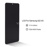 Compatible for Samsung A22 4G 5G Screen Assembly Original with Frame A225 Mobile Cell Phone LCD A226 Display Inner and Outer Screen Wholesale