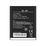 Compatible with Tecno BL-4R long-lasting external mobile cell phone battery, brand new 2000mAh, factory wholesale, foreign trade
