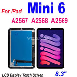 Compatible for ipad mini6 8.3 Screen Assembly LCD Screen A2567 A2568 A2569 lcd