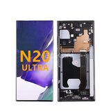 Compatible for Samsung Note20 ultra Screen Assembly Original with Frame N9860 Mobile Cell Phone Display Integrated Inner and Outer LCD Wholesale