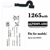 Compatible for Sony Xperia MT27i MT27 Mobile Cell Phone Battery AGPB009-A002 Factory Wholesale Export