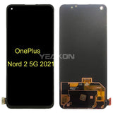 Compatible for Oneplus nord 2 Screen Assembly One Plus Nord 2 5G Inner and Outer Screen 1+nord2 Original with Frame Wholesale