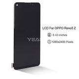 Compatible for oppo reno5Z Screen Assembly CPH2211 Mobile Cell Phone LCD Display Integrated Inner and Outer LCD Wholesale