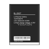 Compatible for Tecno N9/N9S brand new BL-25GT mobile cell phone battery 2500mAh factory wholesale and foreign trade