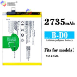 Compatible for VIVO Y67_Y67L mobile cell phones battery high-capacity, durable 2735mAh bB-D0 factory wholesale.