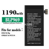 Compatible for OPPO FIND N2 Flip_CPH2437_PGT110 Mobile Cell Phone Battery BLP969_BLP971
