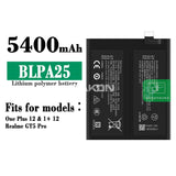 Compatible for OPPO One plus 12_Realme GT5 Pro Brand New Mobile Cell Phone Battery BLPA25 Wholesale