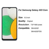 Compatible for Samsung A03 core Screen Assembly A032 Mobile Cell Phone LCD Inner and Outer Touch Display Integrated Screen LCD Wholesale