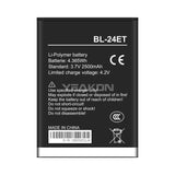 Compatible for Tecno Transsion F3_B1_POP2_B1F_B1G_B1C mobile cell phone batteries BL-24ET wholesale and export