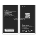 Compatible for Tecno Transsion TH83 durable mobile cell phone battery BL-30DT, brand new 3050mAh, factory wholesale and foreign trade