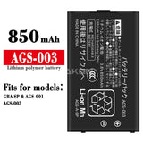 Compatible for Nintendo Switch and GBA SP_AGS-001 Brand new game console batteries AGS-003 factory wholesale