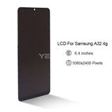 Compatible for Samsung A32 4G 5G Screen Assembly Original with Frame A325 Mobile Cell Phone LCD A326 Display Inner and Outer Screen Wholesale