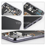 Compatible for Samsung S21 5G Screen Assembly Original with Frame G9910 Mobile Cell Phone Display Integrated Inner and Outer LCD Touch Wholesale