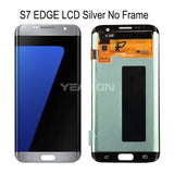 Compatible for Samsung S7 edge Screen Assembly Original with Frame G935 Mobile Cell Phone Display Integrated Inner and Outer LCD Wholesale