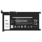 Compatible for Dell YRDD6 Laptop Battery 5488_3400_3501_5493_5593_5584_P90F