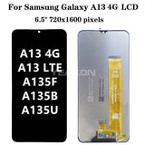 Compatible for Samsung A13 4G 5G Screen Assembly Original with Frame A135F Mobile Cell Phone LCD Display Inner and Outer Screen LCD Wholesale