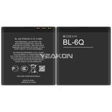 Compatible with Nokia 6700C_6700 mobile cell phone battery BL-6Q brand new 970mAh battery factory wholesale foreign trade