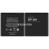 Compatible for Nokia NK 5610 long-lasting, durable BP-5M mobile cell phone battery, 900mAh, factory wholesale, foreign trade