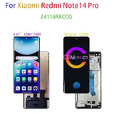 Compatible for Redmi Note 14 pro Screen Assembly Mobile Cell Phone Screen LCD AMOLED Redmi wholesale